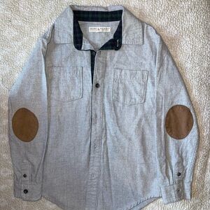 Hope & Henry Kids Gray Button Down Shirt